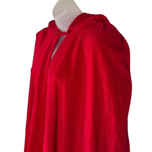 Vintage Quality LONG HOODED CAPE Goth Devil Vampire Christmas Halloween Costume - Picture 4 of 6